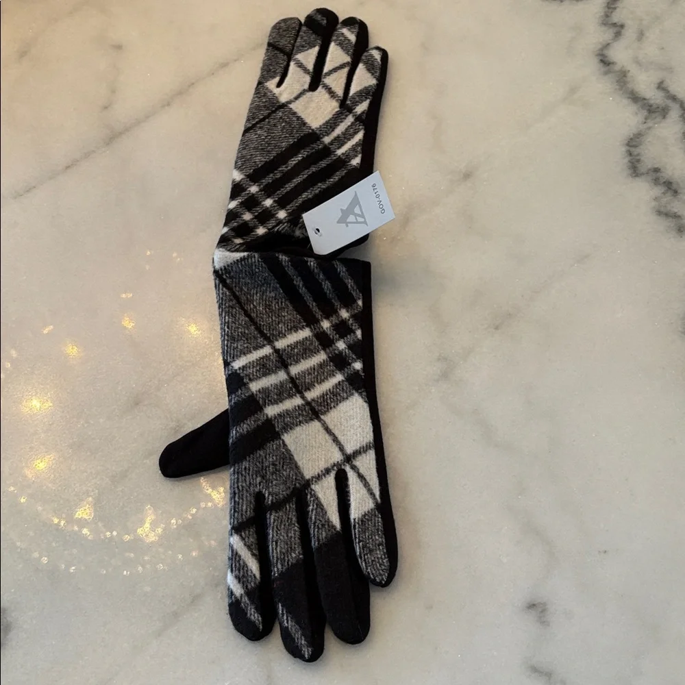 Tartan Gloves Touch Screen Winter Warm Medium NEW